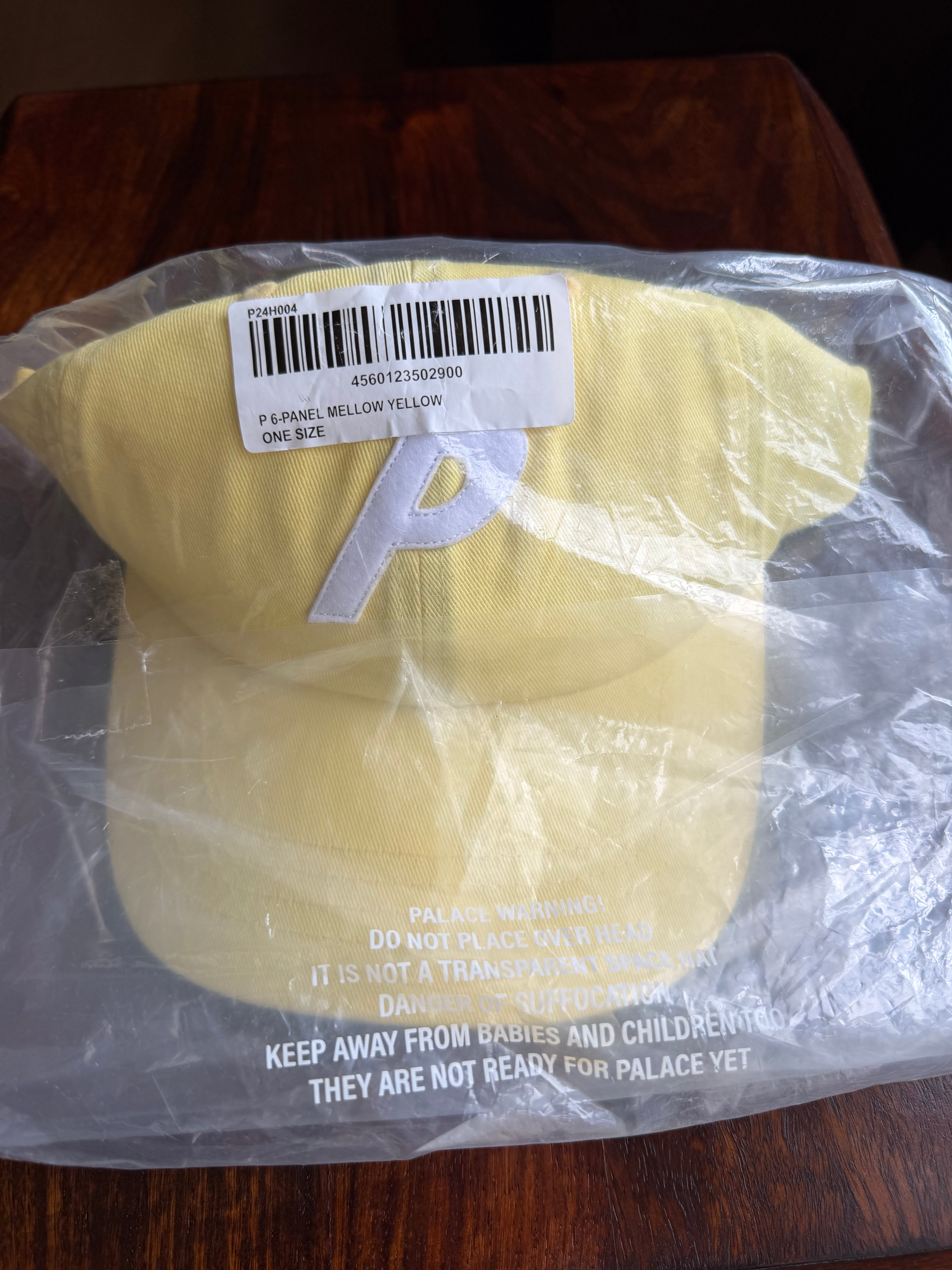 Palace P 6-Panel Cap In Mellow Yellow (SS 2023) One Size, Brand New
