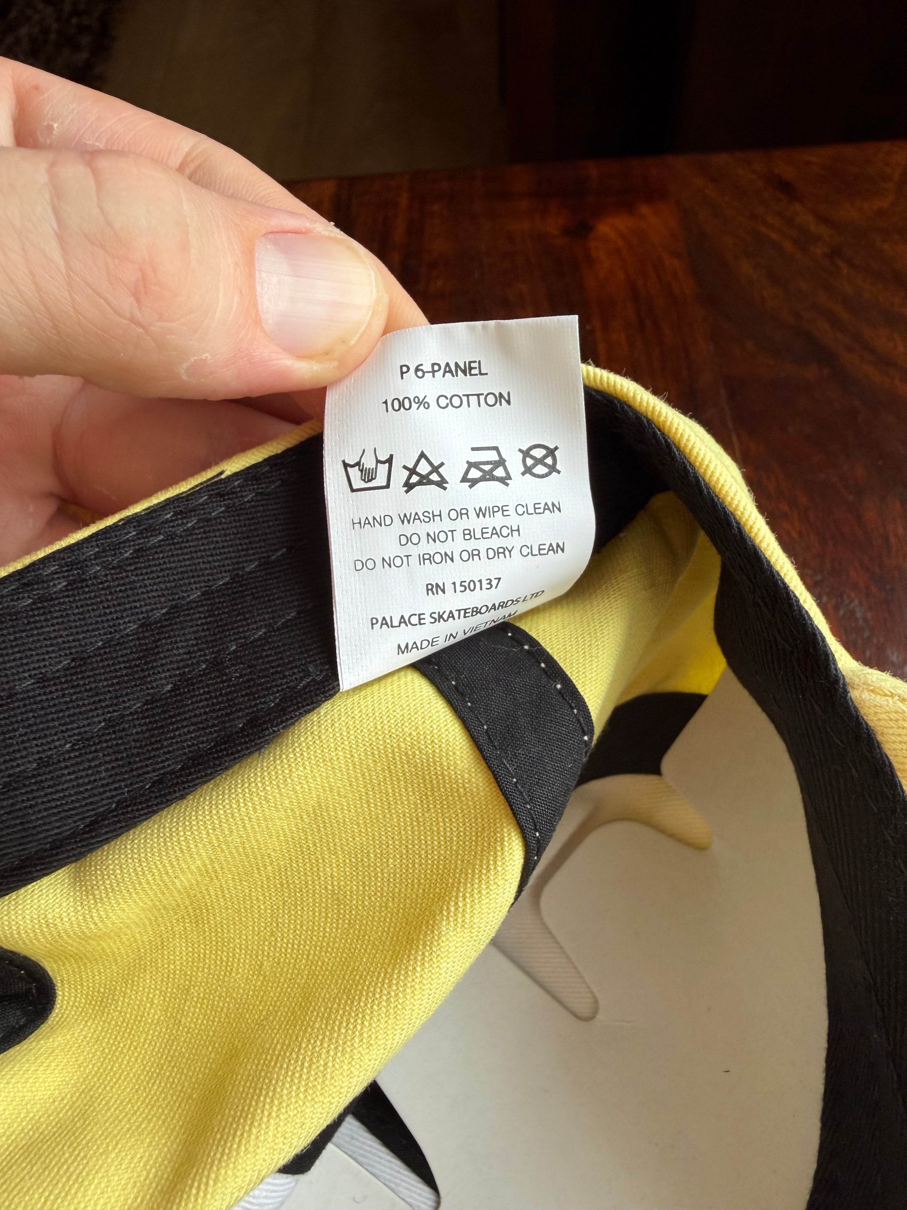 Palace P 6-Panel Cap In Mellow Yellow (SS 2023) One Size, Brand New