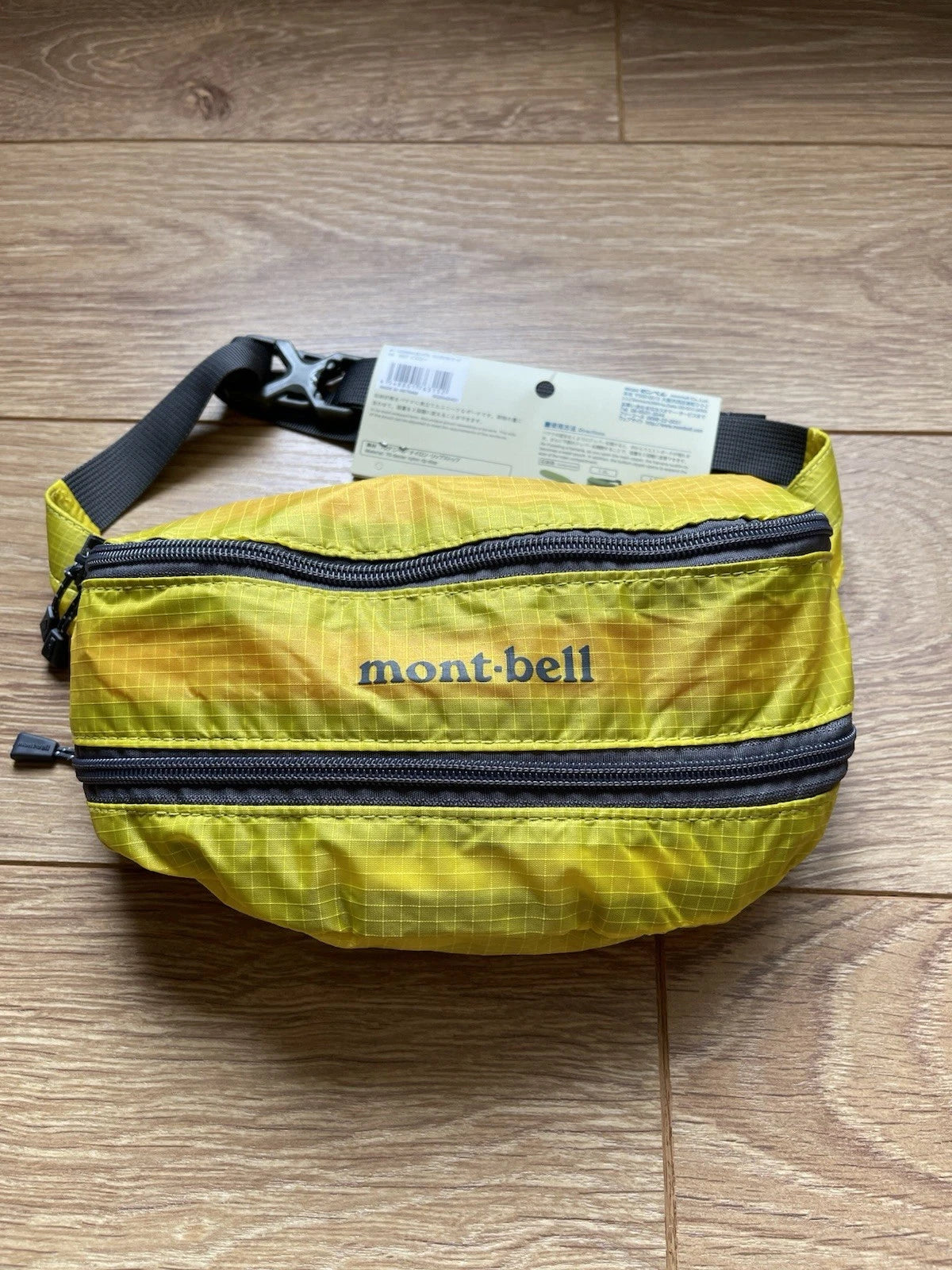 eBay 168529163594 photo 1: Montbell Pocketable Light Banana Pouch Waist Bag In Yellow, BNWT