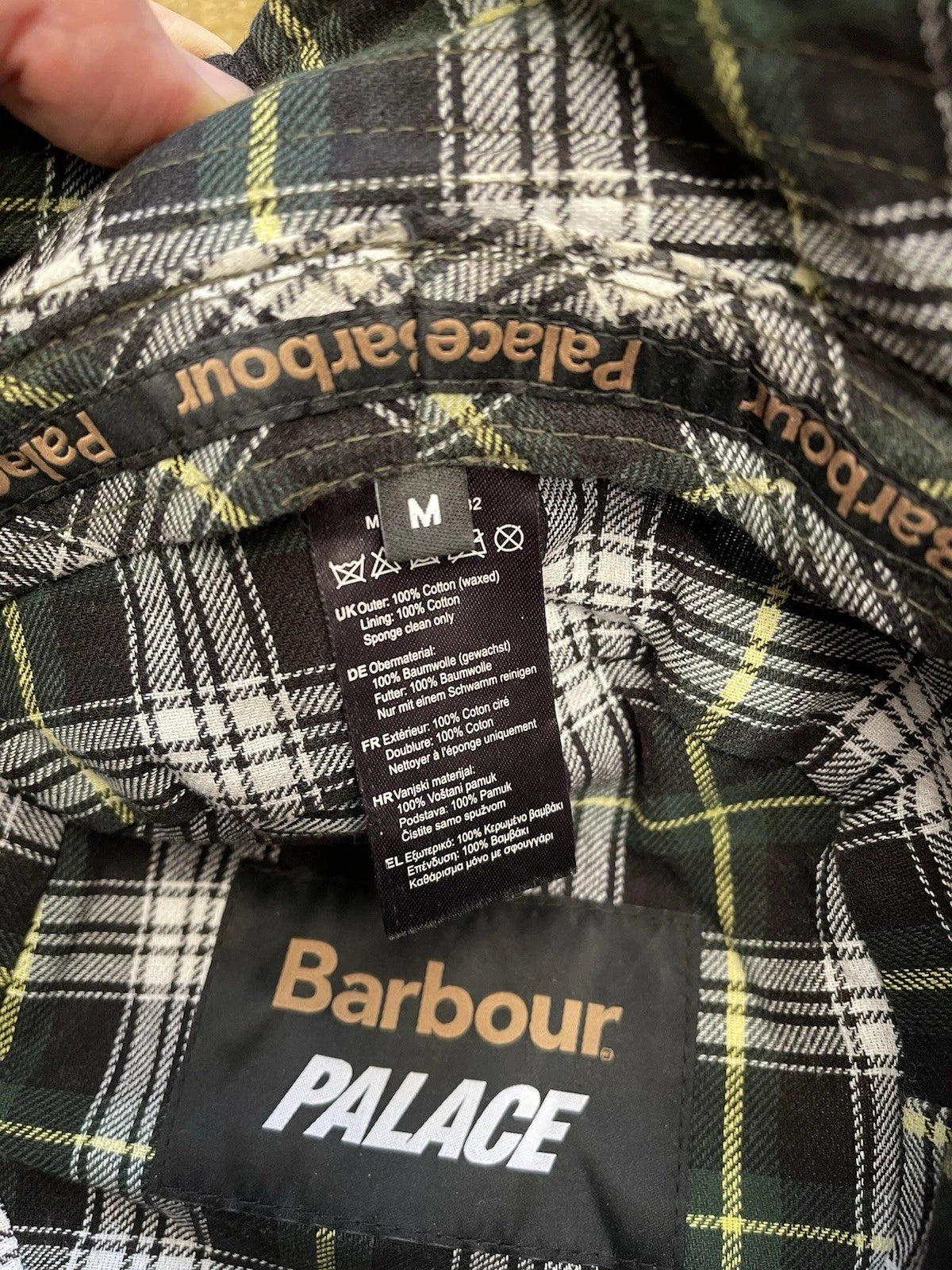 eBay 168185662352 photo 4: Men’s Barbour x Palace Sports Hat In Camo Size M (FW 2023)