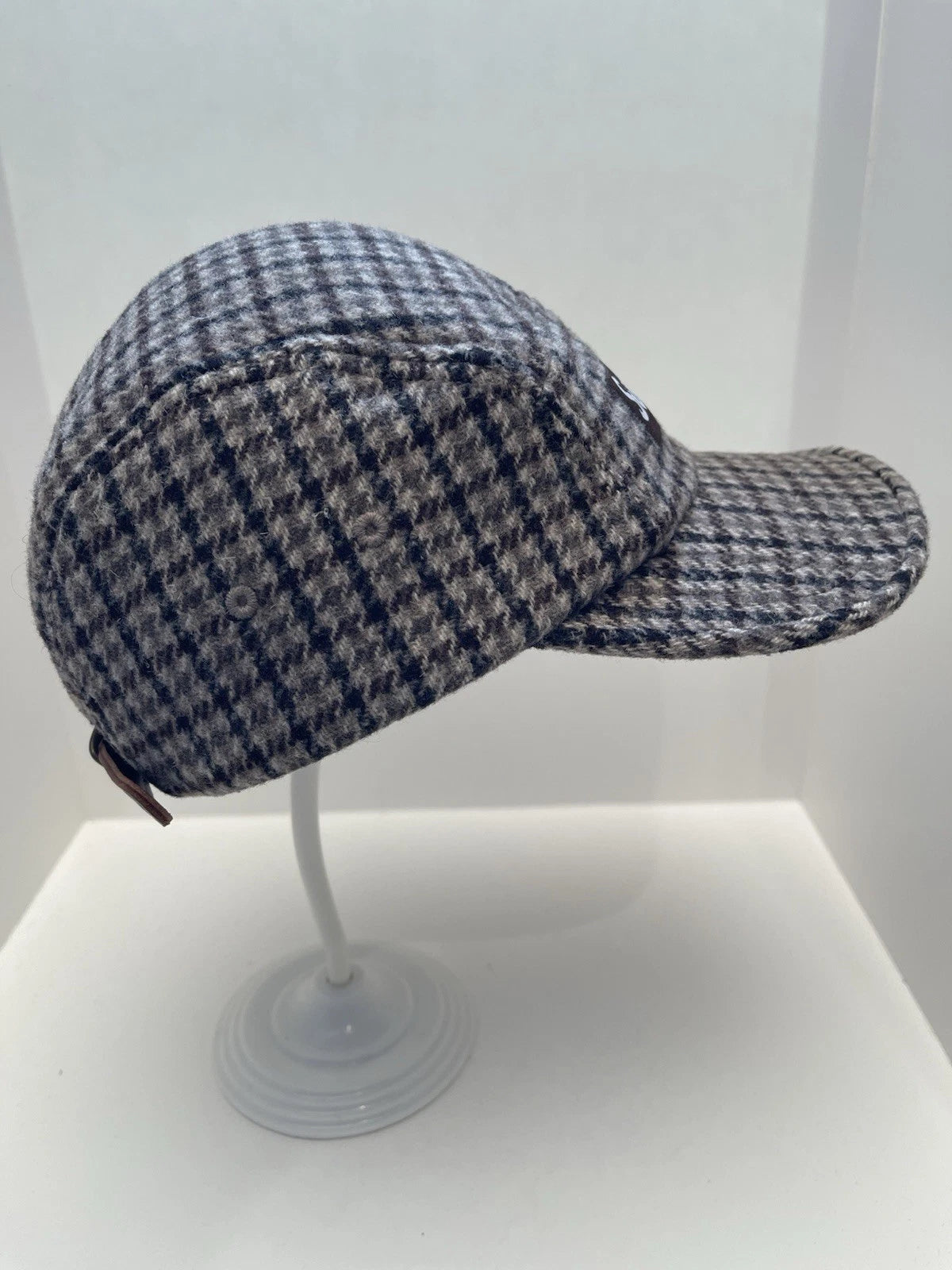 eBay 168520570678 photo 5: Supreme Houndstooth Wool Camp Cap In Brown (FW 2023) One Size