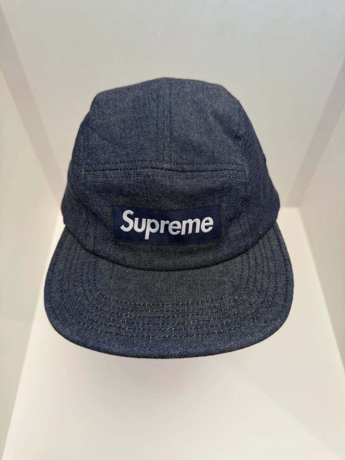 eBay 168578156992 photo 2: Supreme Denim Croc Strap Camp Cap In Indigo (FW 2014) One Size