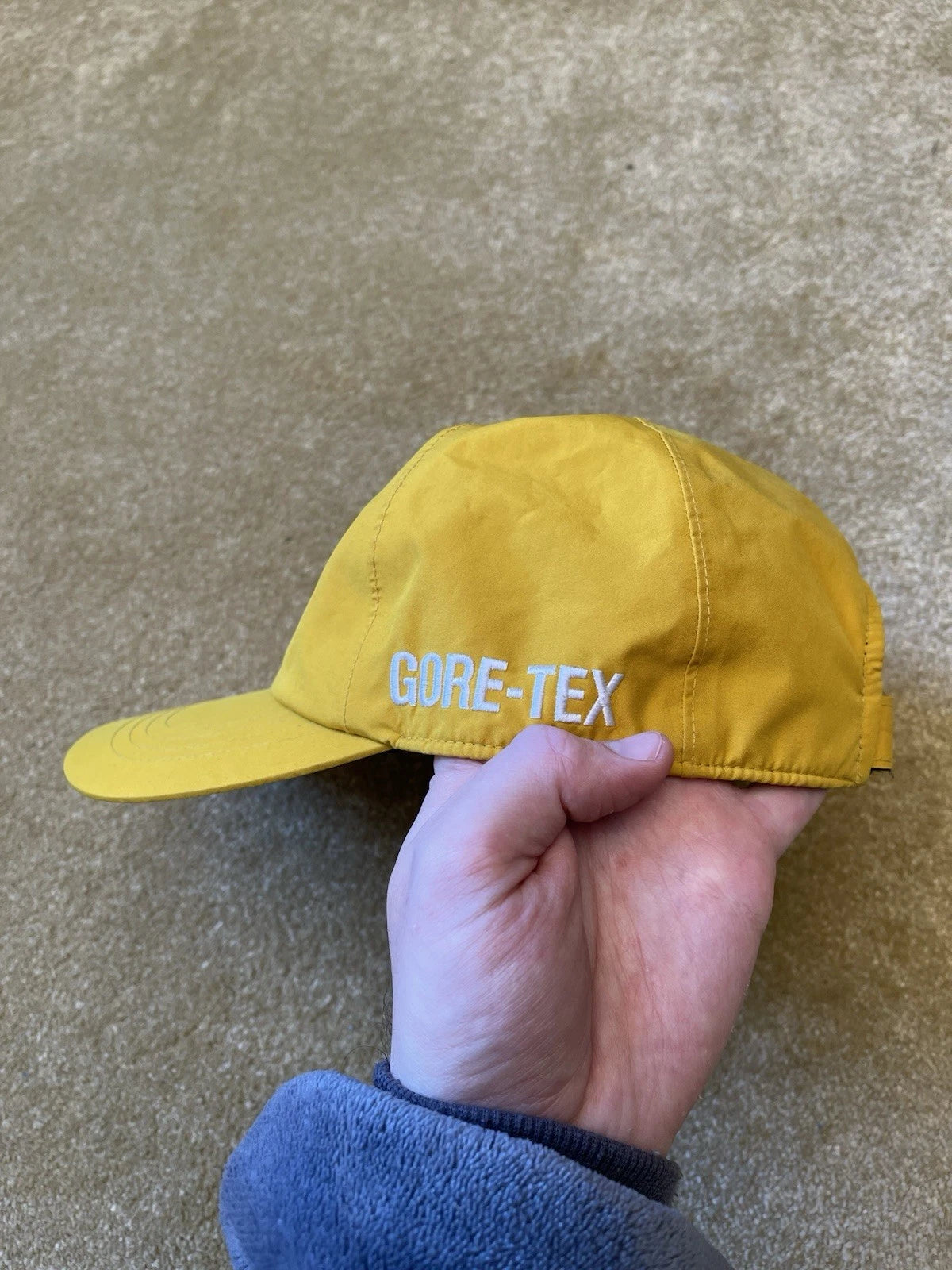 eBay 168084706202 photo 4: Men’s Palace Gore-Tex P 6-Panel Cap in Yellow (FW 2020)