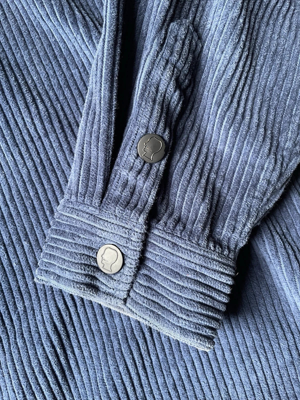 eBay 168238259560 photo 4: Men’s Brain Dead Cobblestone Cord Zip Shirt Jacket in Navy/Blue Size Large