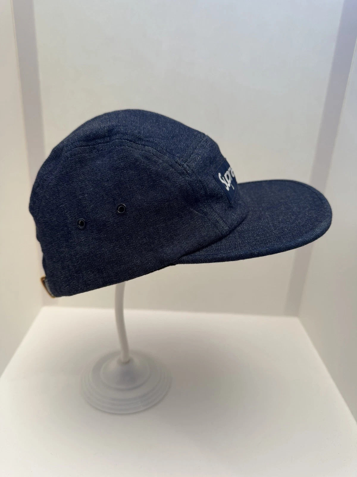 eBay 168578156992 photo 3: Supreme Denim Croc Strap Camp Cap In Indigo (FW 2014) One Size