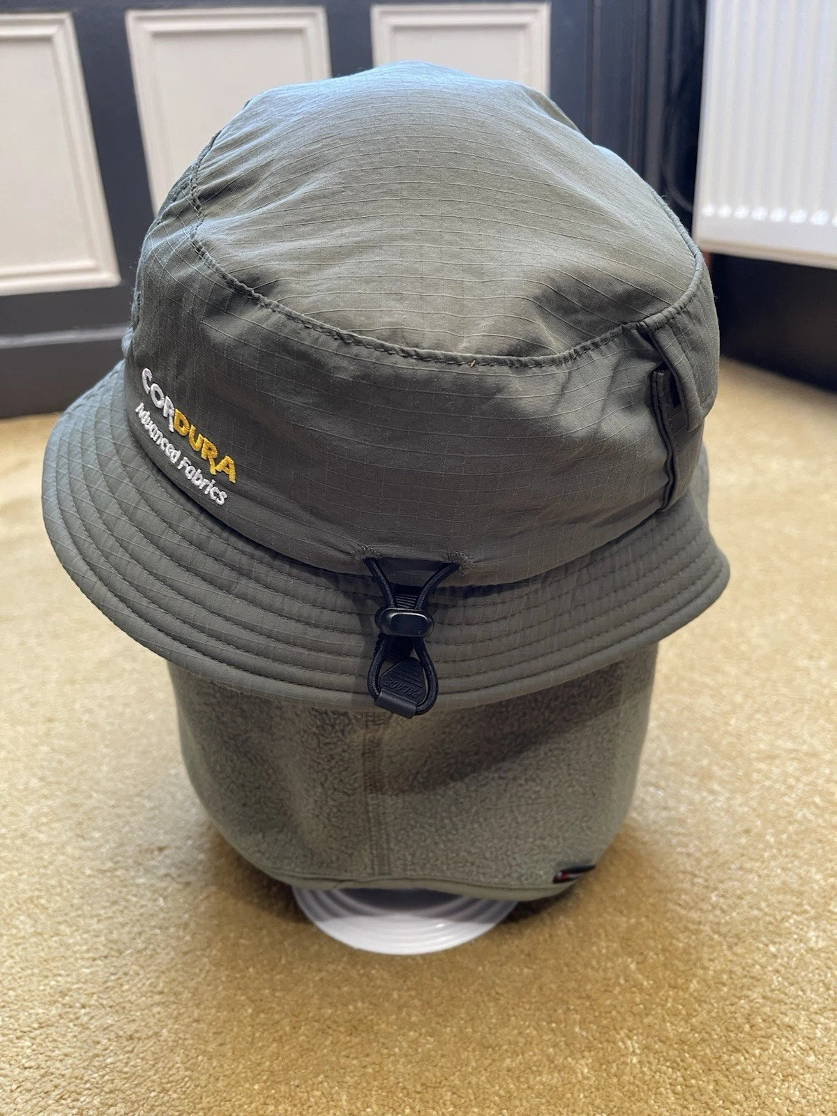 eBay 168122943417 photo 3: Men’s Palace Polartec Cordura Mask Bucket Hat in Olive Size S/M (FW 2023)