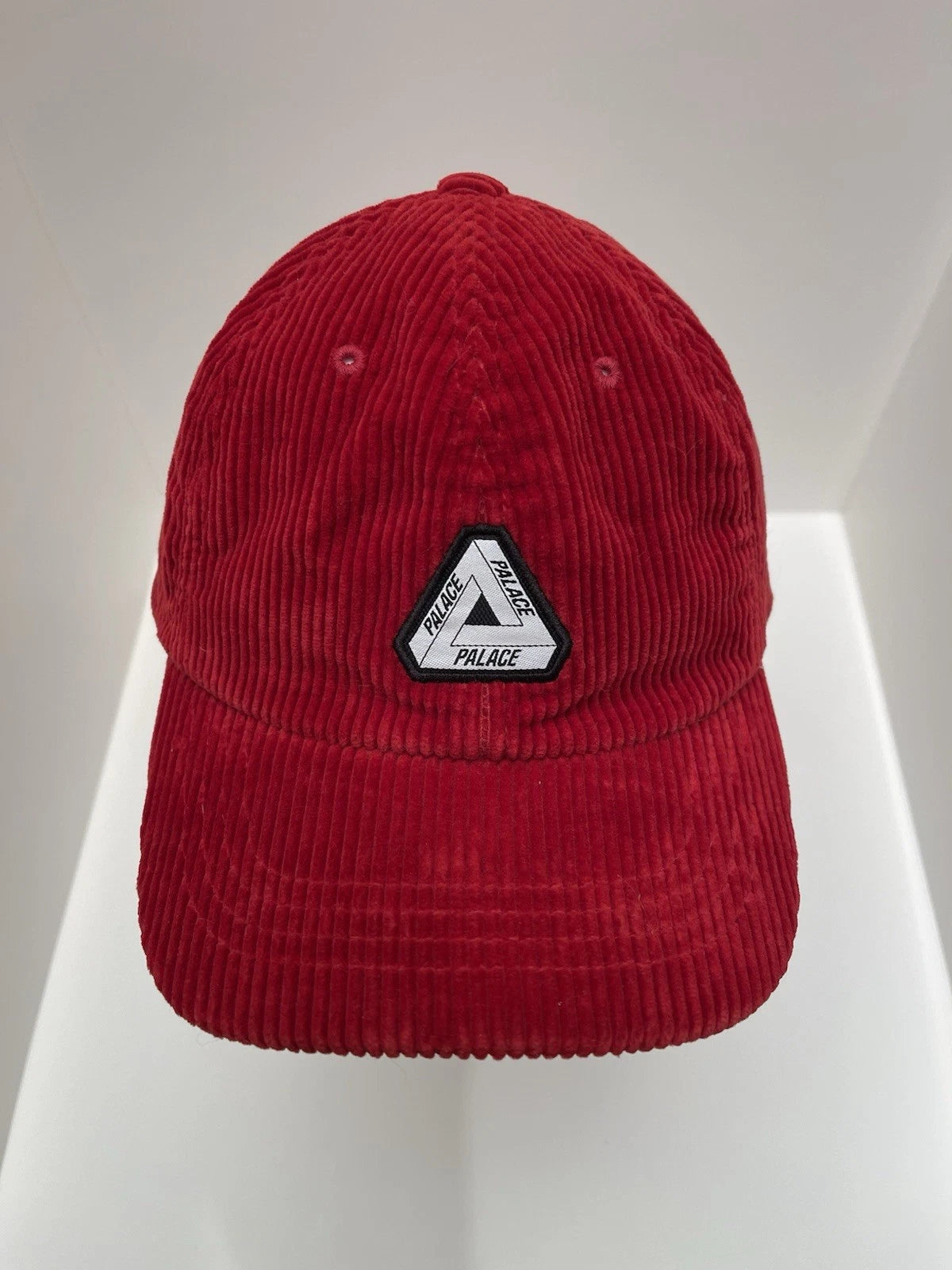 eBay 168449713228 photo 2: Palace Cord Tri-Ferg Patch 6-Panel Cap In Red (FW 2023) One Size