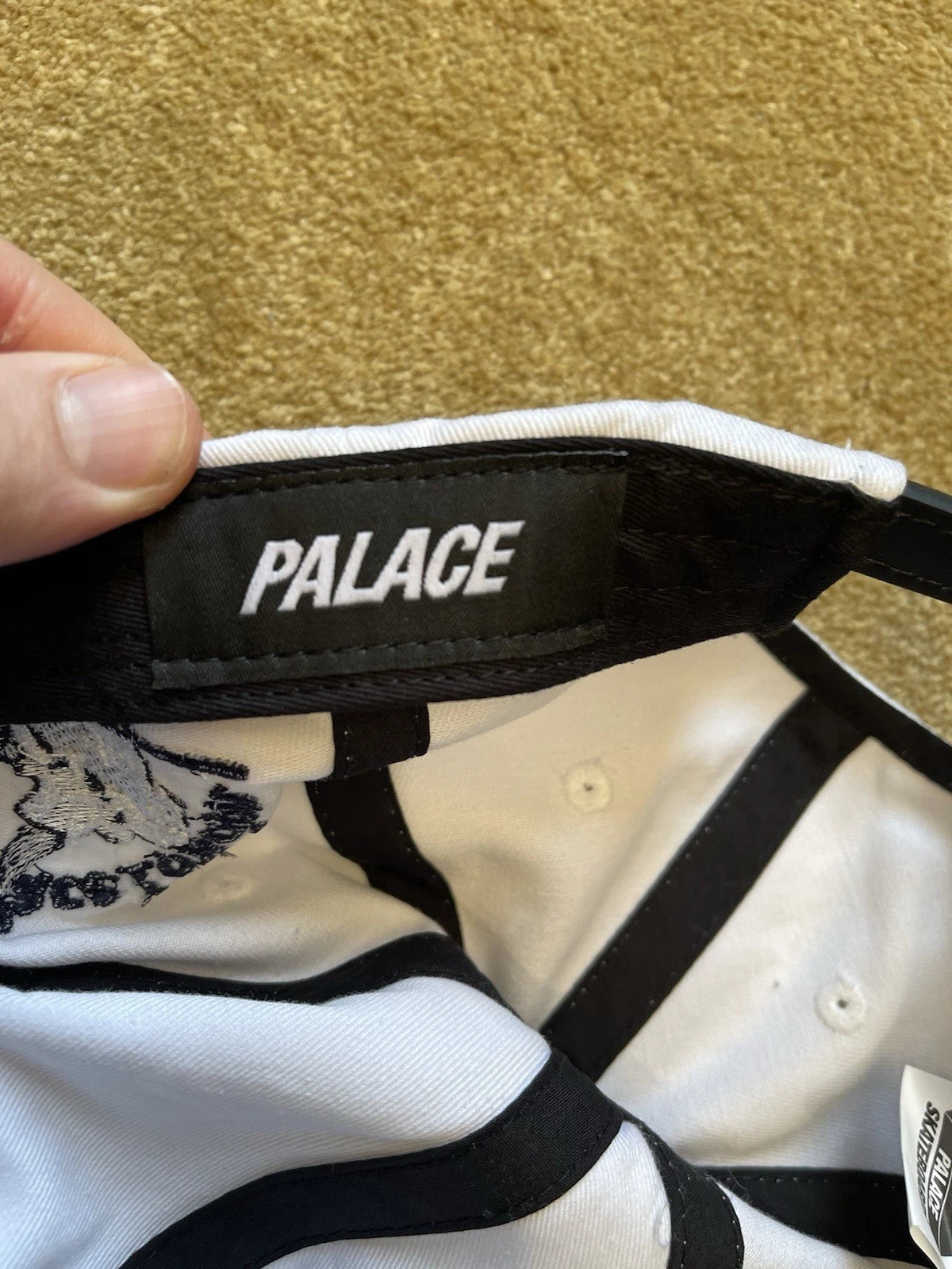 eBay 168192157176 photo 5: Men’s Palace Rugby 6-Panel Cap in White (SS 2025)
