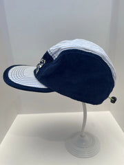 eBay 168535154748 photo 5: Brain Dead Maritime Seersucker 5-Panel Camp Cap In Blue/Navy (SS 2023) One Size