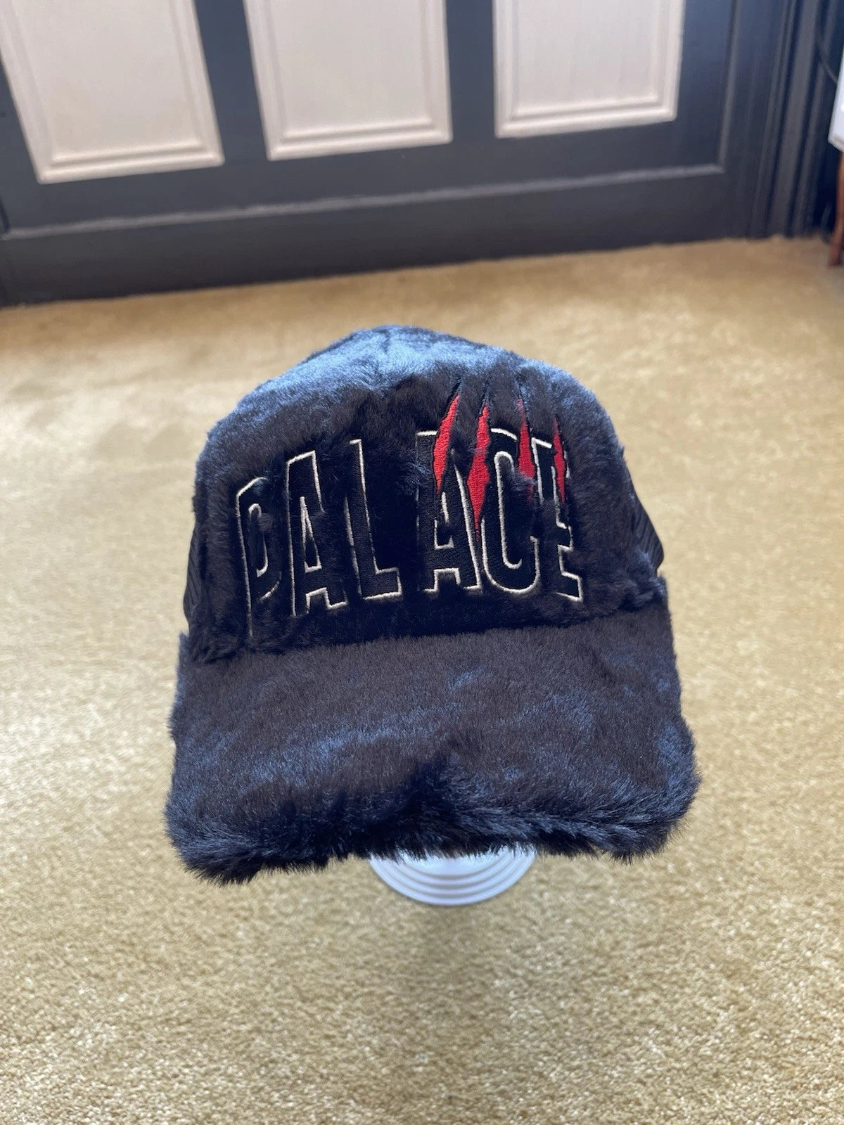 eBay 168357558201 photo 1: Palace Claw Furry Trucker Cap in Black (FW 2025)