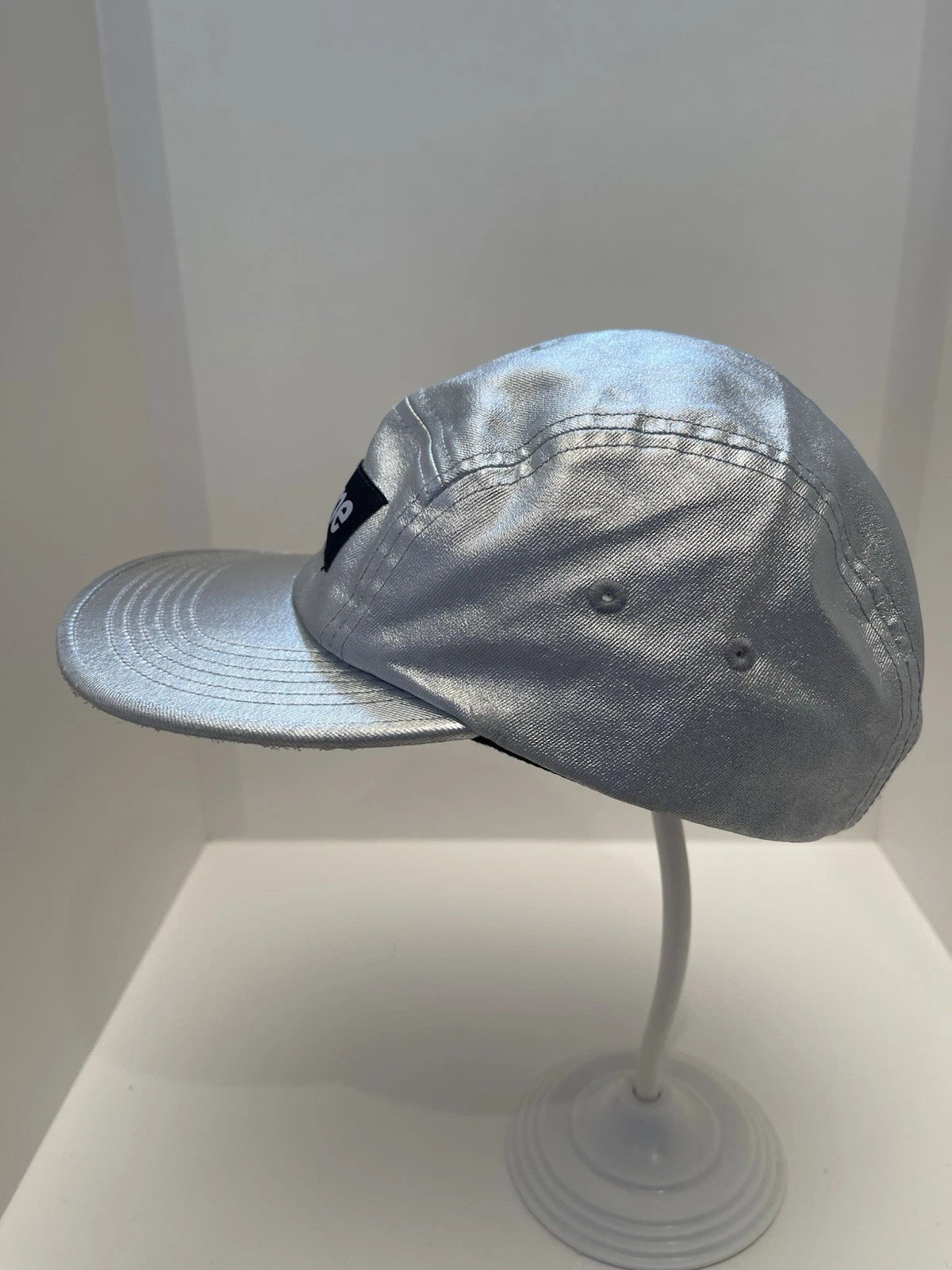 eBay 168453037612 photo 4: Men’s Supreme Washed Chino Twill Camp Cap In Silver (SS 2025) One Size