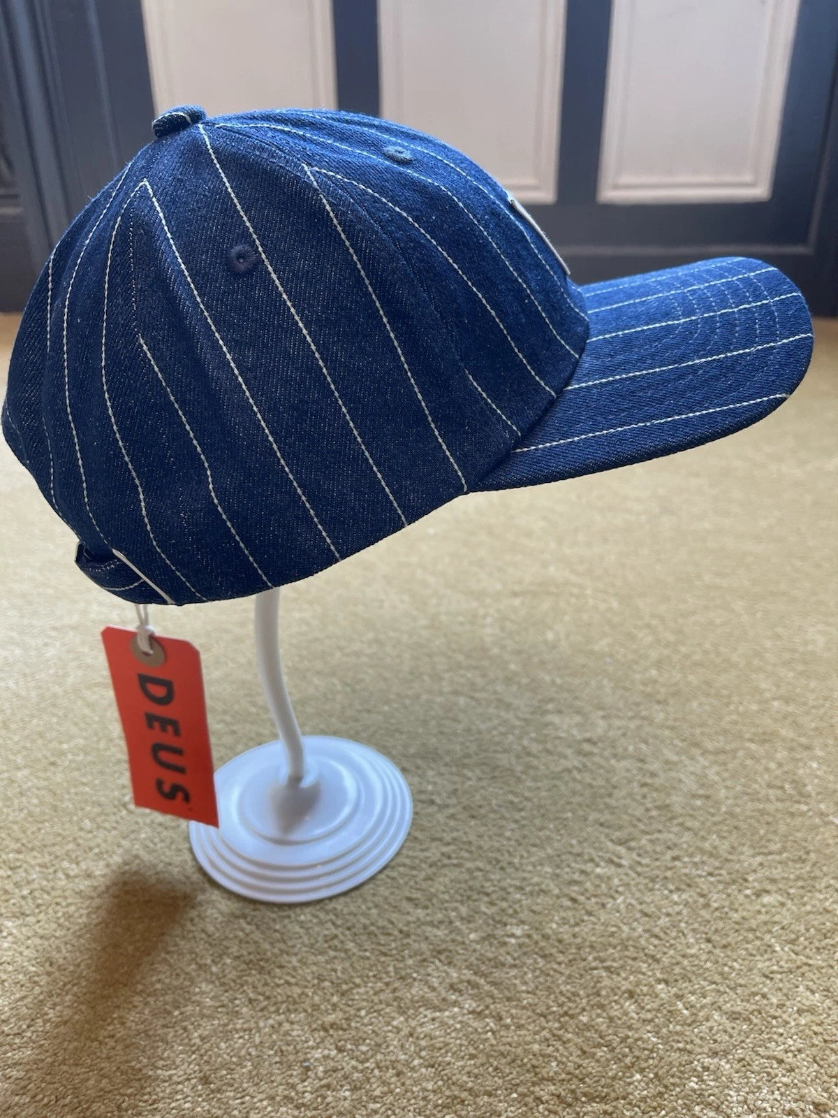eBay 168441631385 photo 5: Deus Ex Machina Dallas Stripe Cap in Indigo, One Size, BNWT
