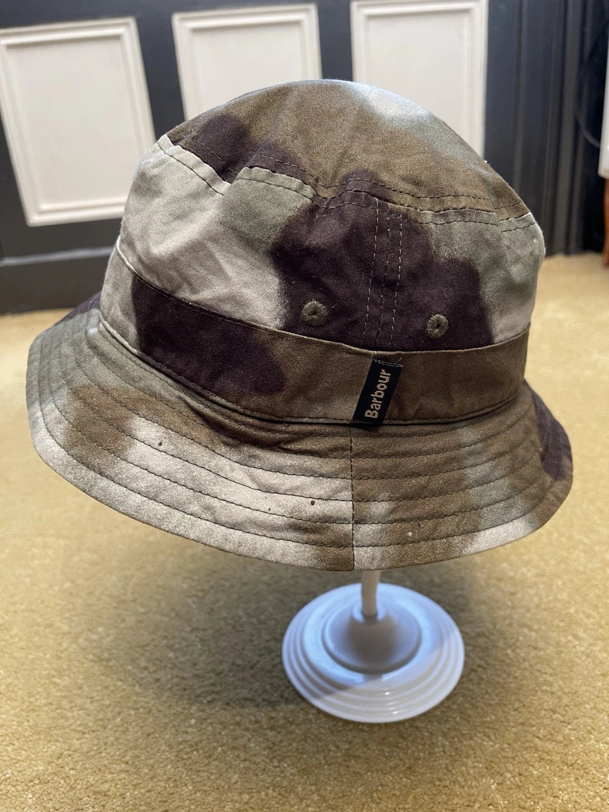 eBay 168185662352 photo 6: Men’s Barbour x Palace Sports Hat In Camo Size M (FW 2023)