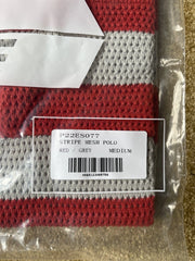 eBay 168569352031 photo 8: Palace Stripe Mesh Knit Polo In Red/Grey (SS 2022) Size M, BNWT