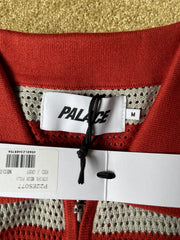 eBay 168569352031 photo 2: Palace Stripe Mesh Knit Polo In Red/Grey (SS 2022) Size M, BNWT