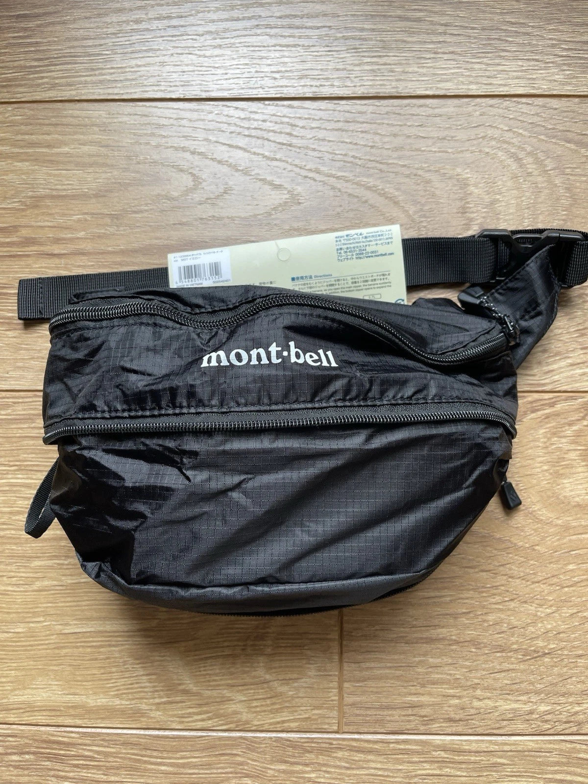 eBay 168529165505 photo 5: Montbell Pocketable Light Banana Pouch Waist Bag In Black, BNWT