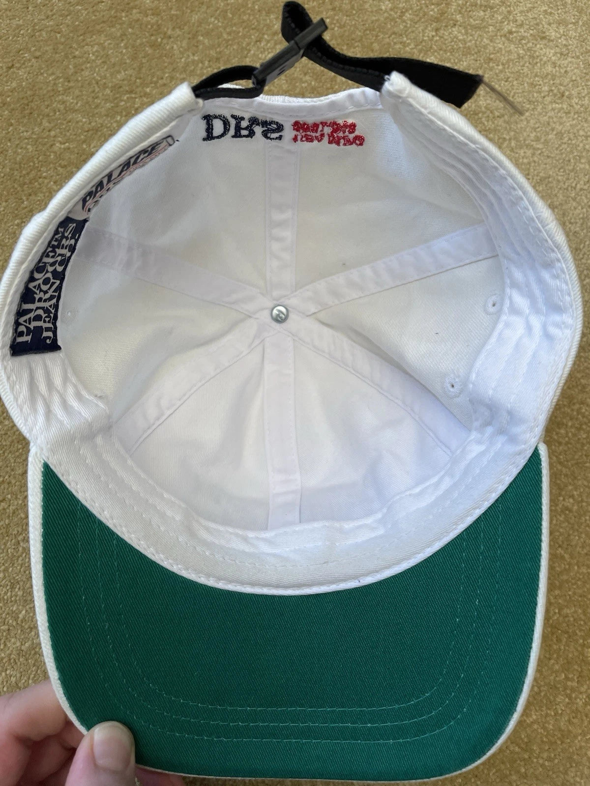 eBay 168081410065 photo 7: Palace x Droors 6-Panel Cap in White (SS 2023)