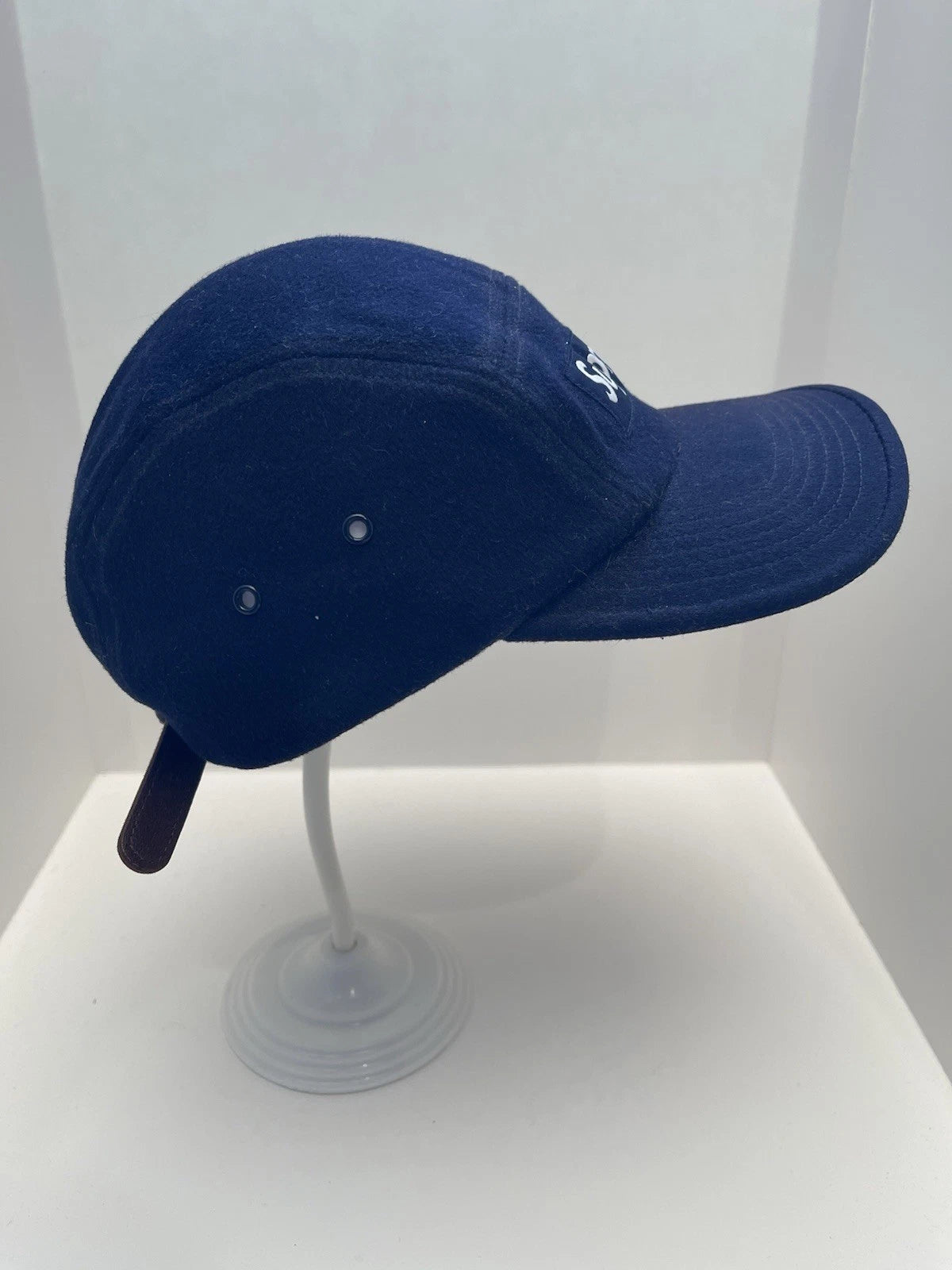 eBay 168522868414 photo 3: Supreme Loro Piana Wool Capolavoro Camp Cap In Navy (FW 2021) One Size