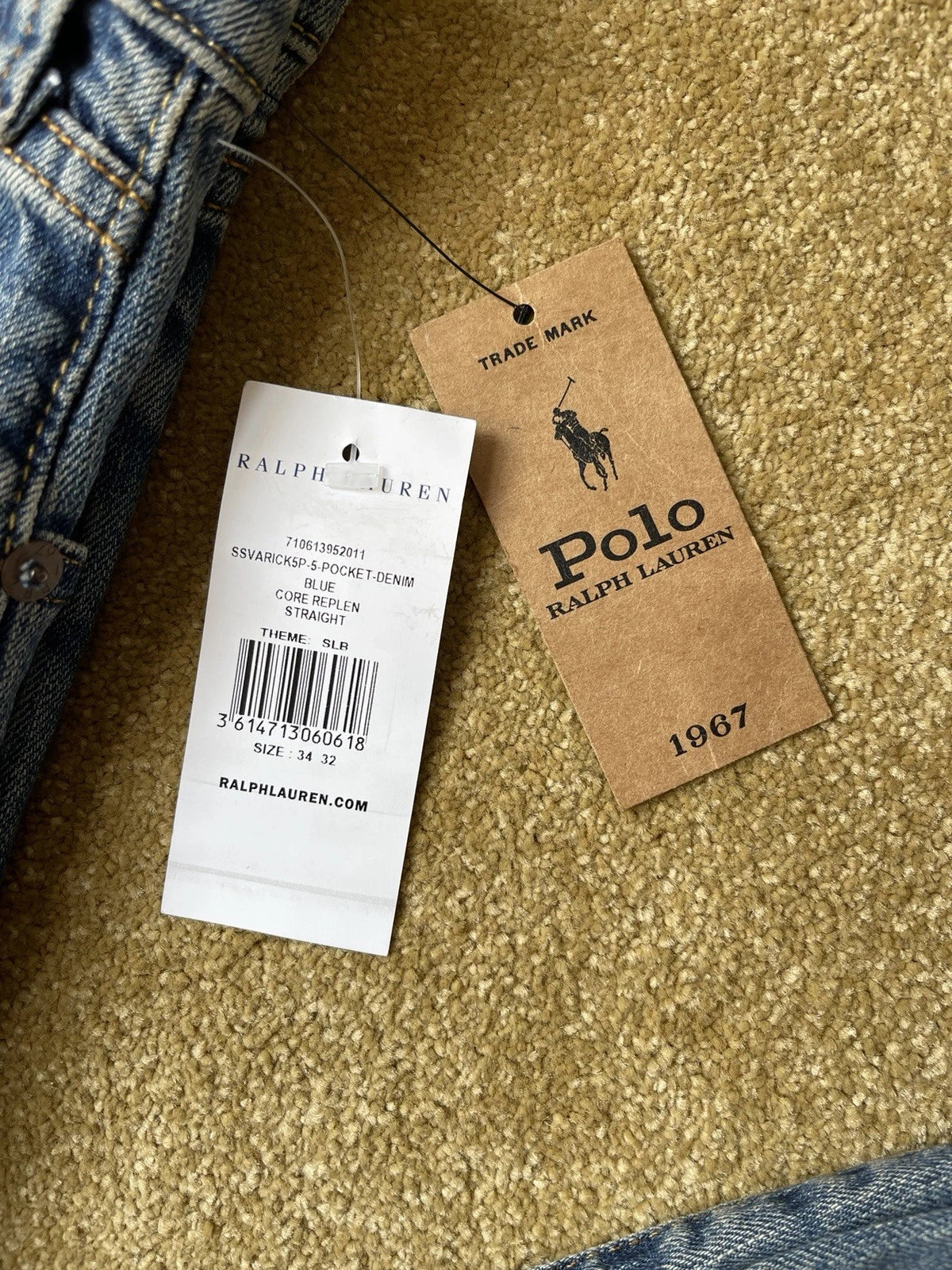 eBay 168542449577 photo 5: Men’s Polo Ralph Lauren Varick Slim Straight Jeans Size W34/L32, BNWT