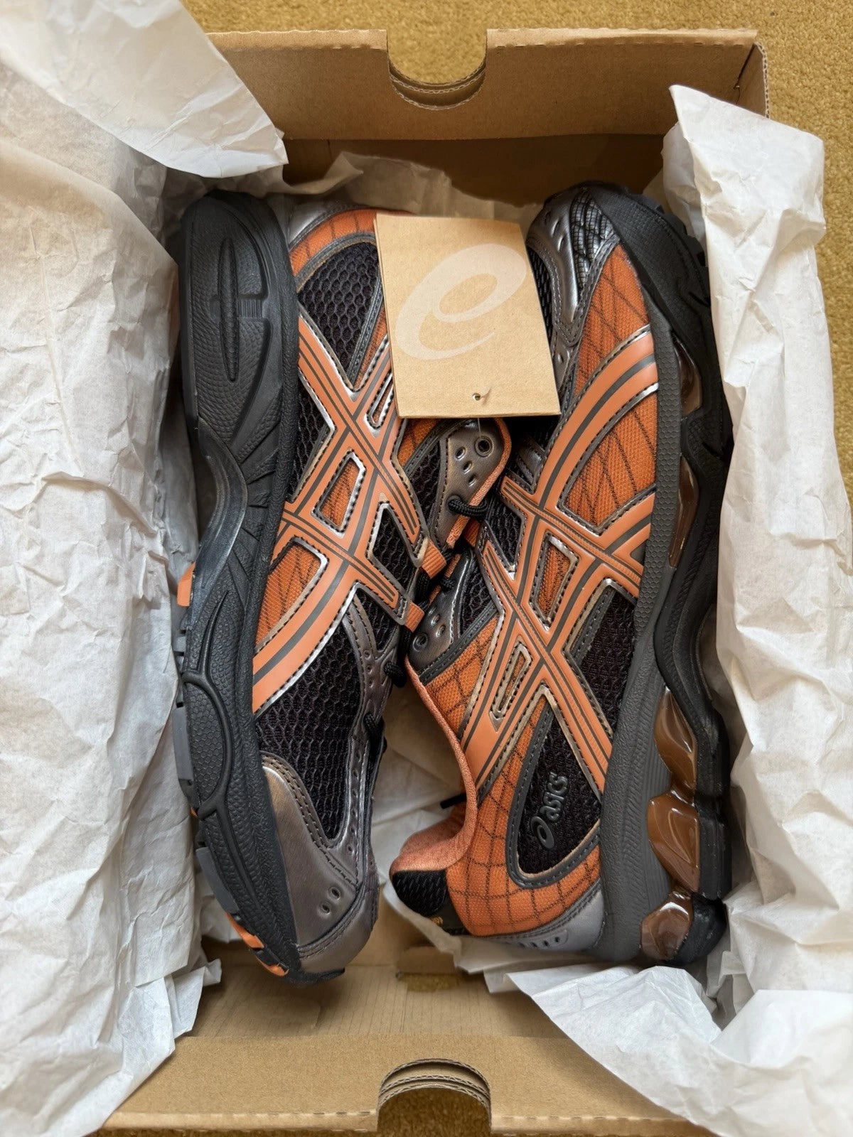 eBay 168552614604 photo 10: Men’s ASICS Gel-Nimbus 10.1 Trainers In Black/Rust Orange Size UK 8, BNIB