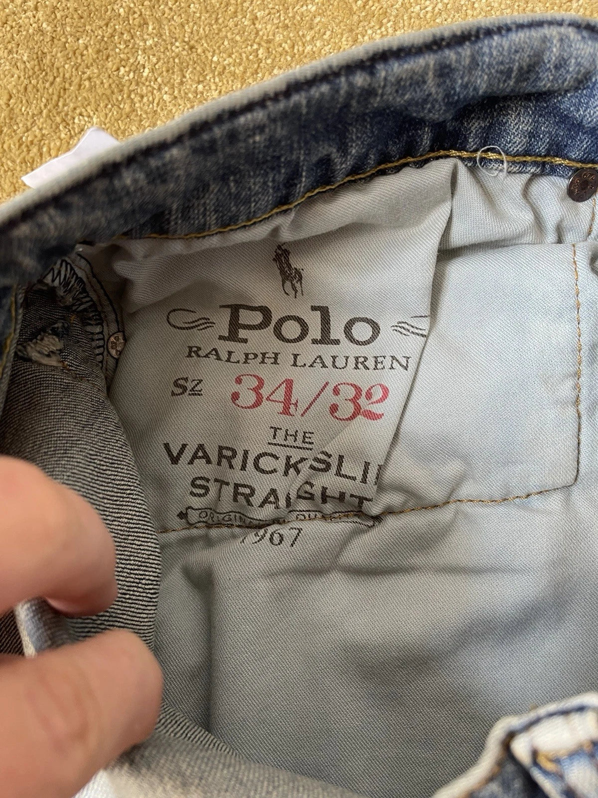 eBay 168542449577 photo 11: Men’s Polo Ralph Lauren Varick Slim Straight Jeans Size W34/L32, BNWT