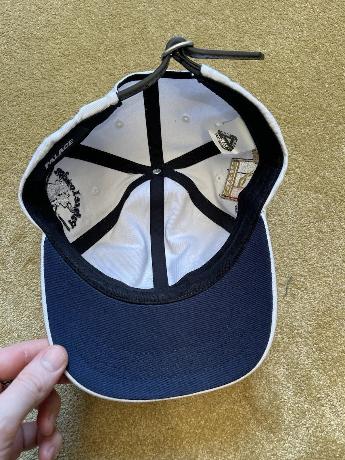 eBay 168192157176 photo 6: Men’s Palace Rugby 6-Panel Cap in White (SS 2025)