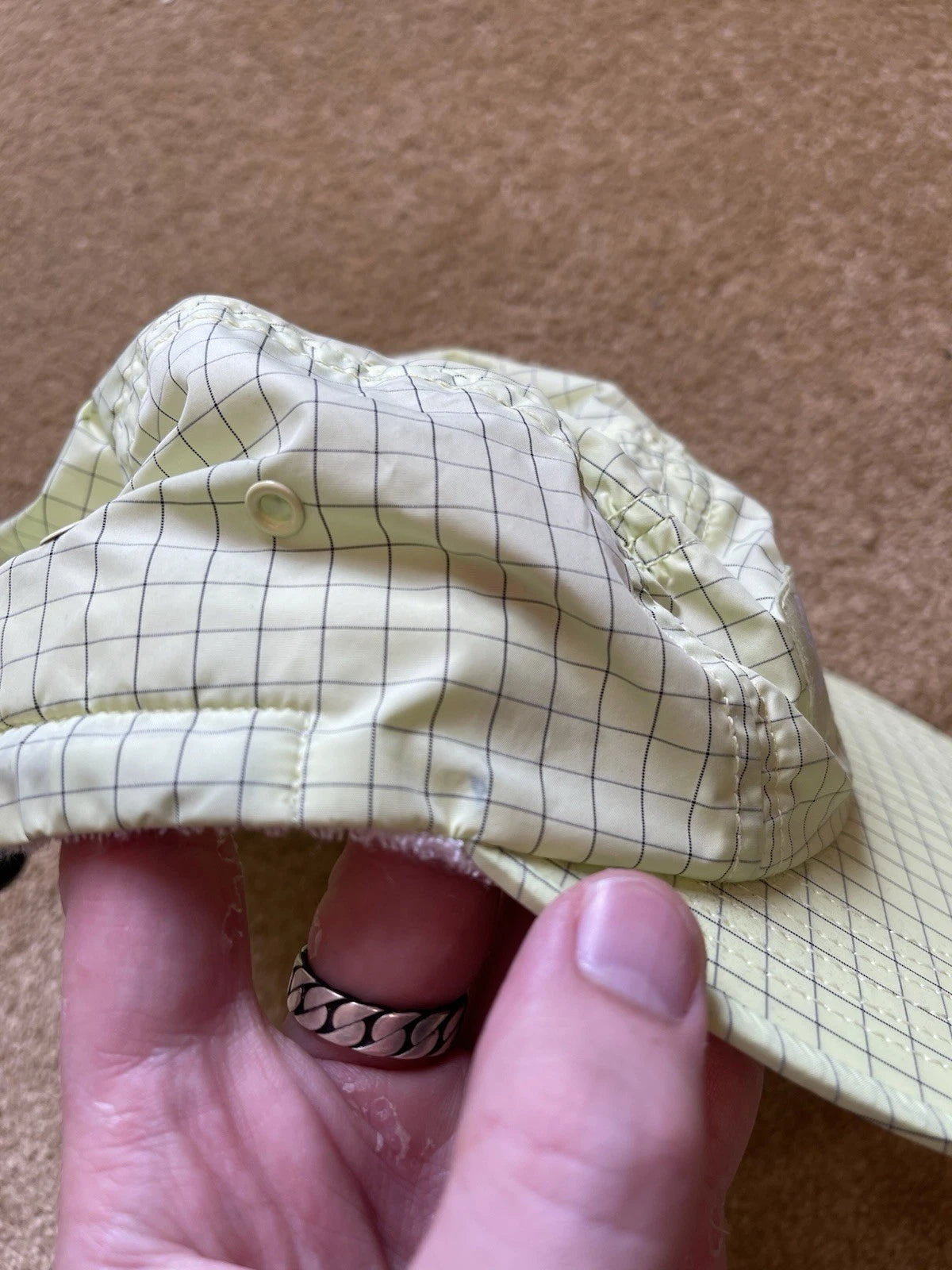 eBay 168433070931 photo 8: Supreme Contrast Ripstop Camp Cap In Pale Green (SS 2018) One Size