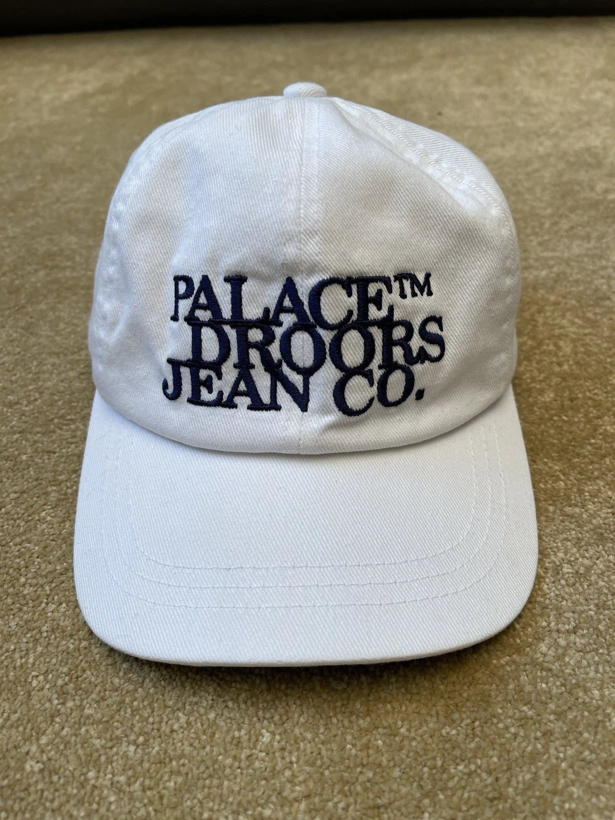 eBay 168081410065 photo 1: Palace x Droors 6-Panel Cap in White (SS 2023)