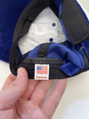 eBay 168540177610 photo 7: Supreme Velvet S Logo 6-Panel Cap In Royal Blue (FW 2020) One Size