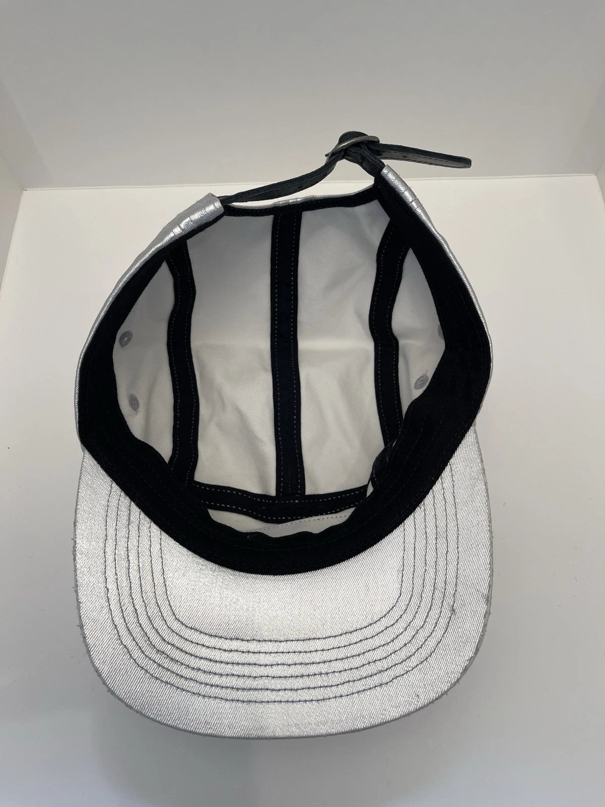 eBay 168453037612 photo 7: Men’s Supreme Washed Chino Twill Camp Cap In Silver (SS 2025) One Size