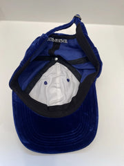 eBay 168540177610 photo 6: Supreme Velvet S Logo 6-Panel Cap In Royal Blue (FW 2020) One Size