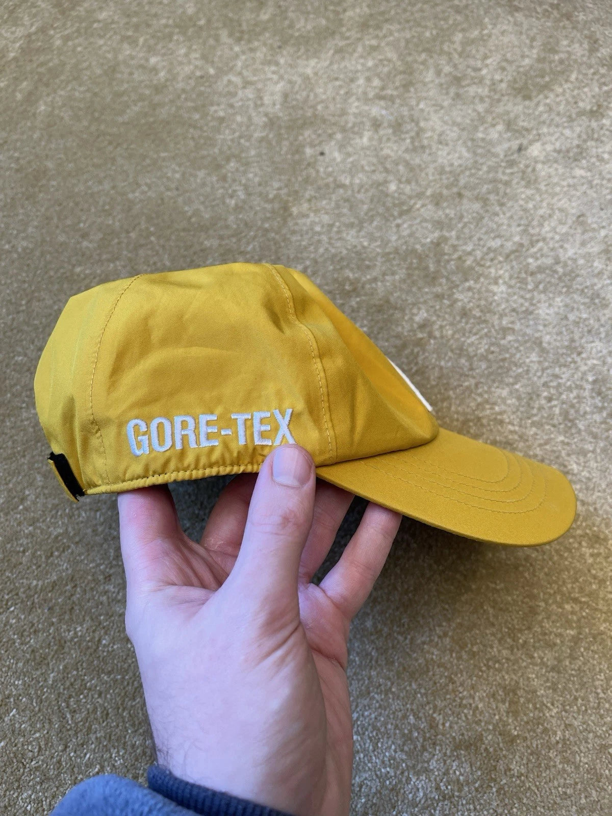 eBay 168084706202 photo 2: Men’s Palace Gore-Tex P 6-Panel Cap in Yellow (FW 2020)