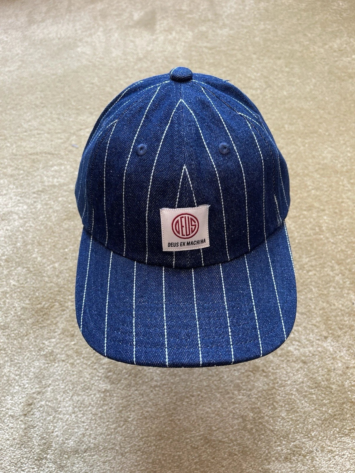 eBay 168441631385 photo 2: Deus Ex Machina Dallas Stripe Cap in Indigo, One Size, BNWT
