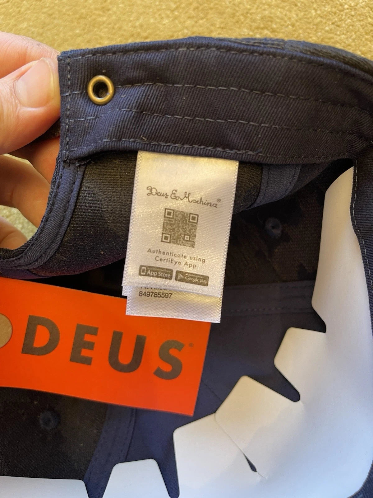 eBay 168441763812 photo 7: Deus Ex Machina Idaho Cap In Indigo, One Size, BNWT