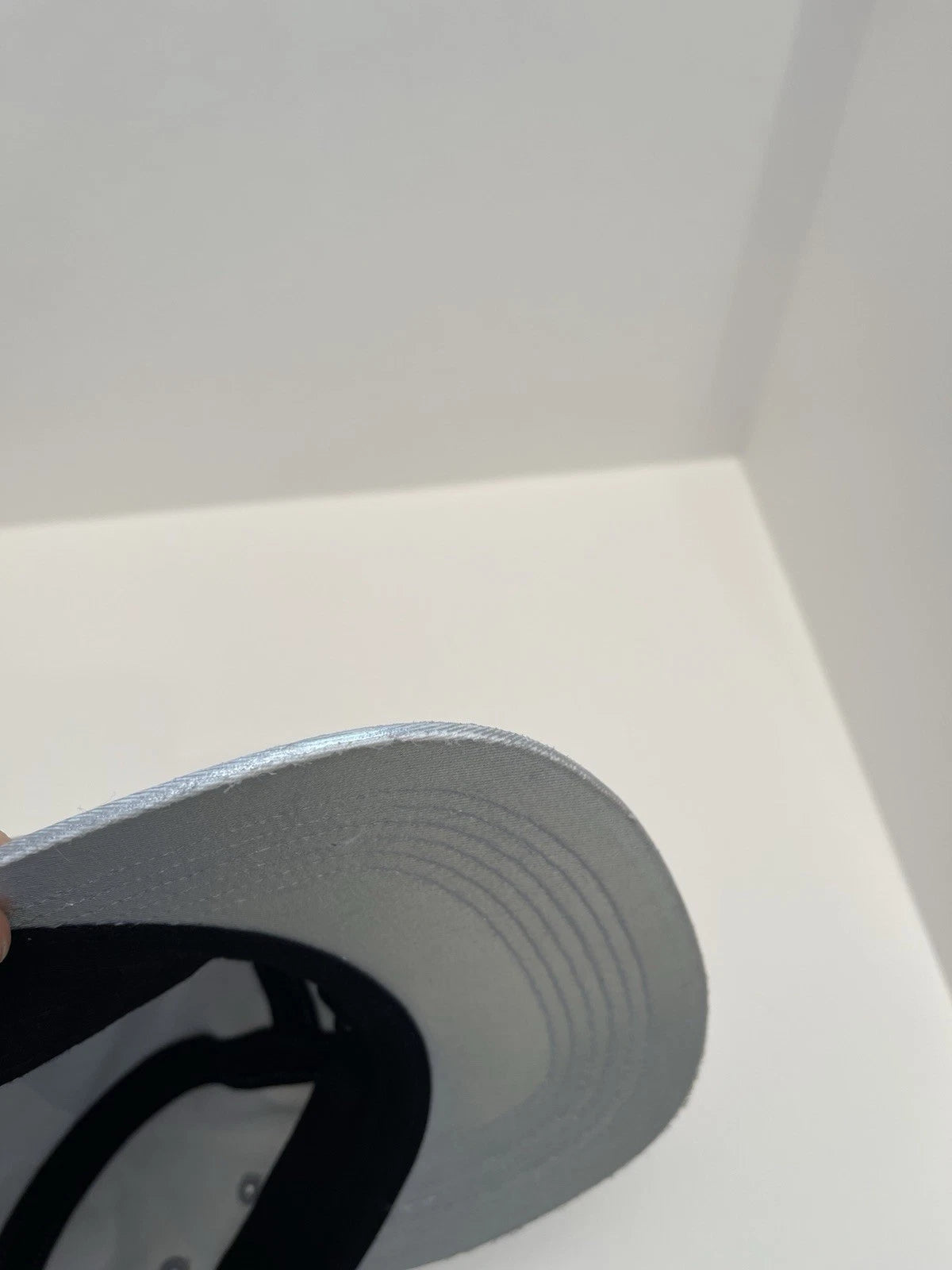 eBay 168453037612 photo 8: Men’s Supreme Washed Chino Twill Camp Cap In Silver (SS 2025) One Size