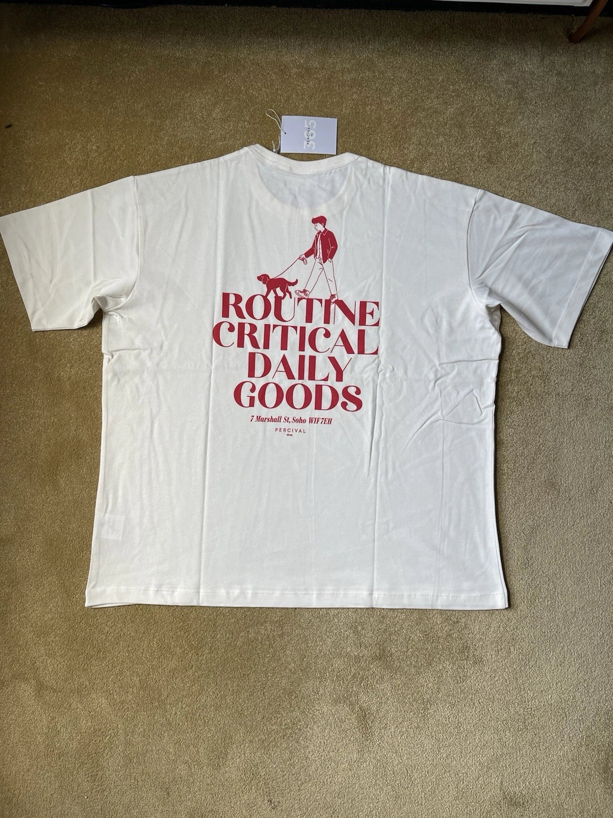 eBay 168520516482 photo 5: Men’s Percival Routine Graphic T-shirt In Cream Size XXL, BNWT