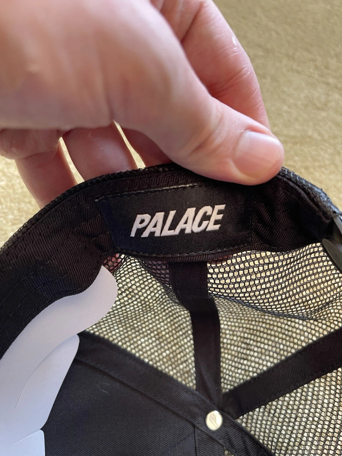 eBay 168357558201 photo 4: Palace Claw Furry Trucker Cap in Black (FW 2025)