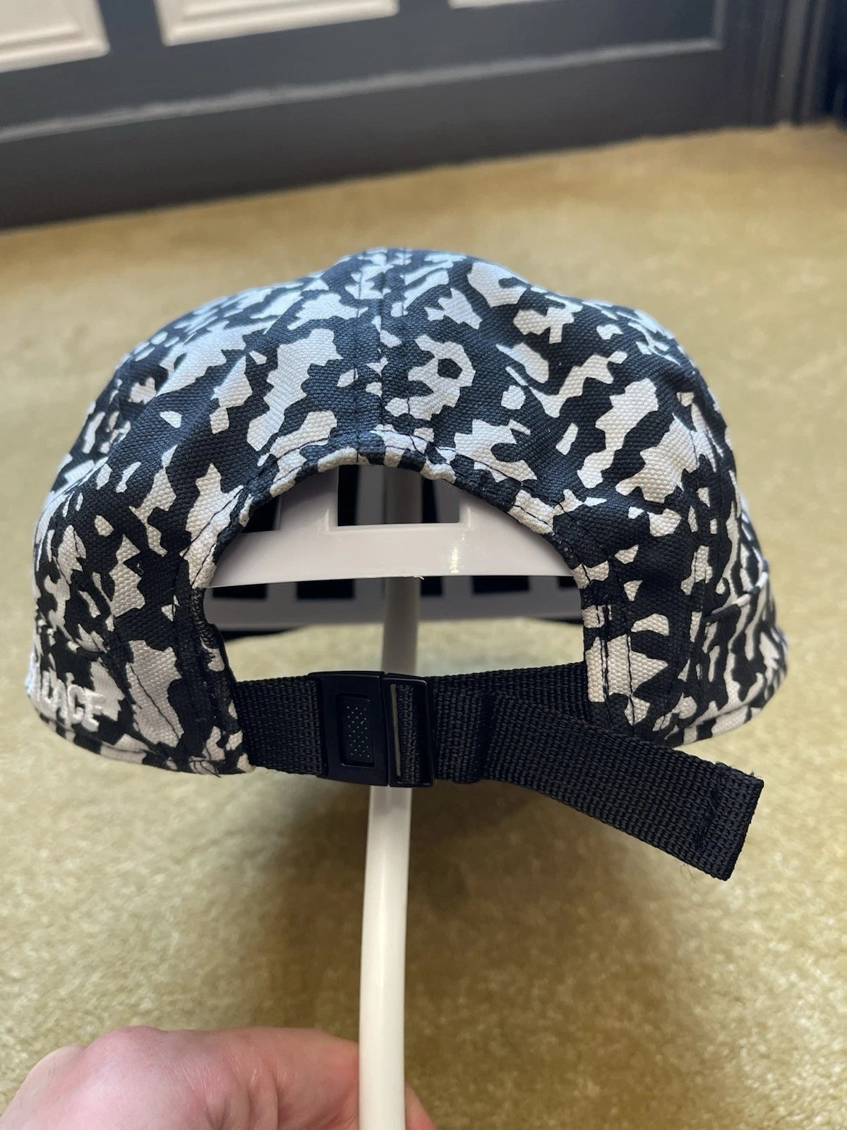 eBay 168438378087 photo 4: Men’s Palace 5-Panel Camp Cap In Black and White, One Size