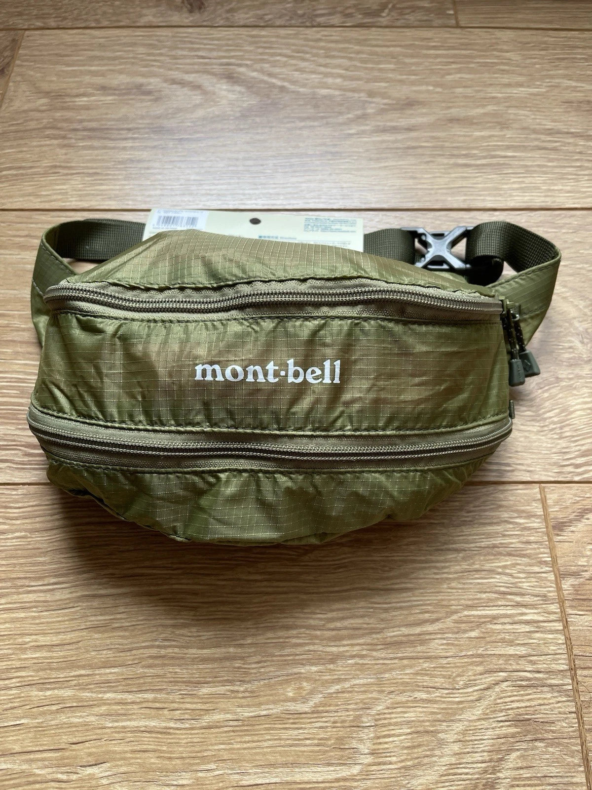 eBay 168529129823 photo 1: Montbell Pocketable Light Banana Pouch Waist Bag In Khaki, BNWT