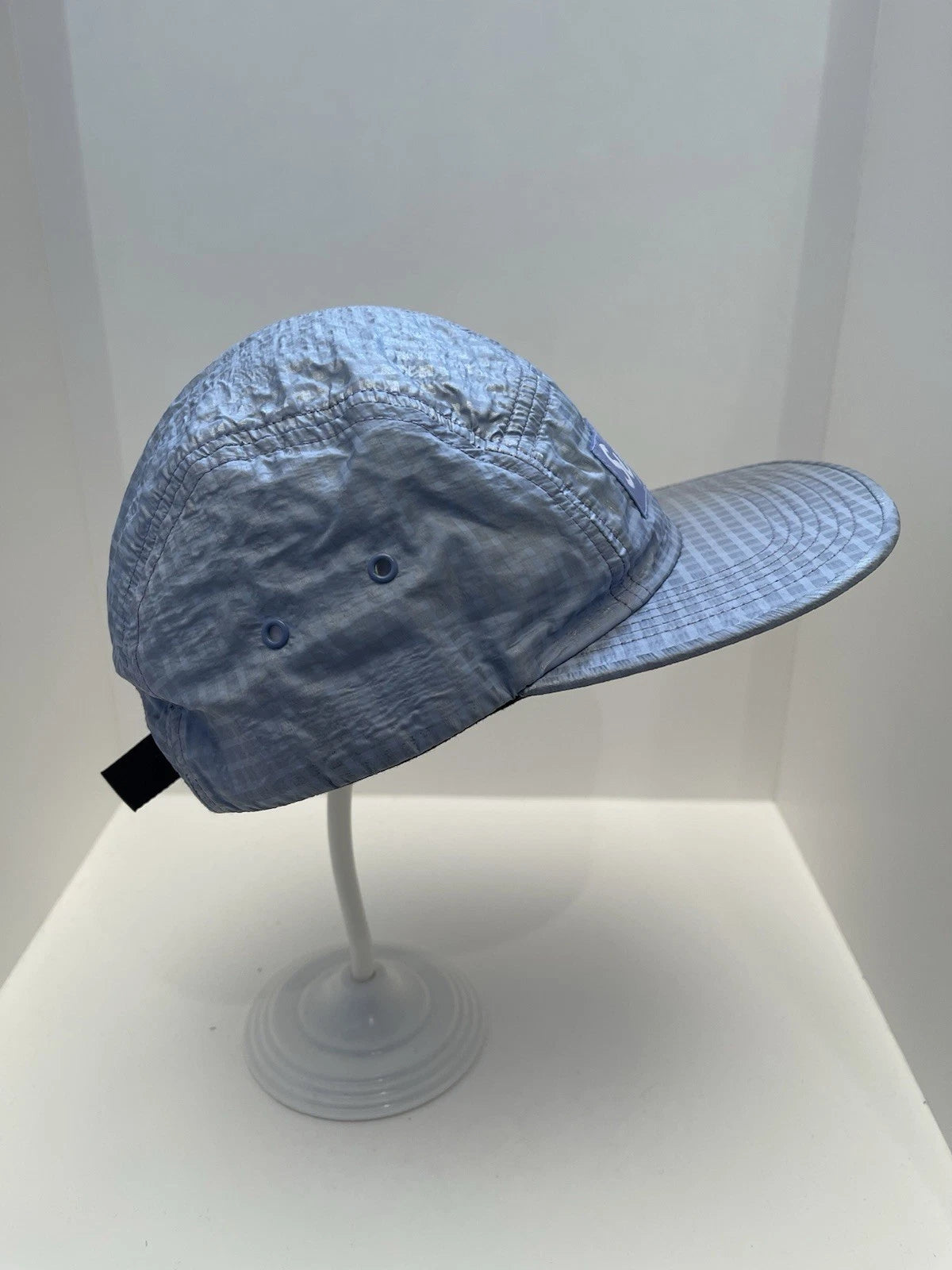 eBay 168525637993 photo 3: Supreme Metallic Check Camp Cap In Light Purple (SS 2017), One Size
