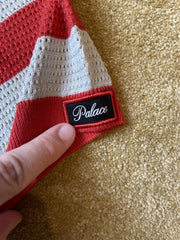 eBay 168569352031 photo 3: Palace Stripe Mesh Knit Polo In Red/Grey (SS 2022) Size M, BNWT
