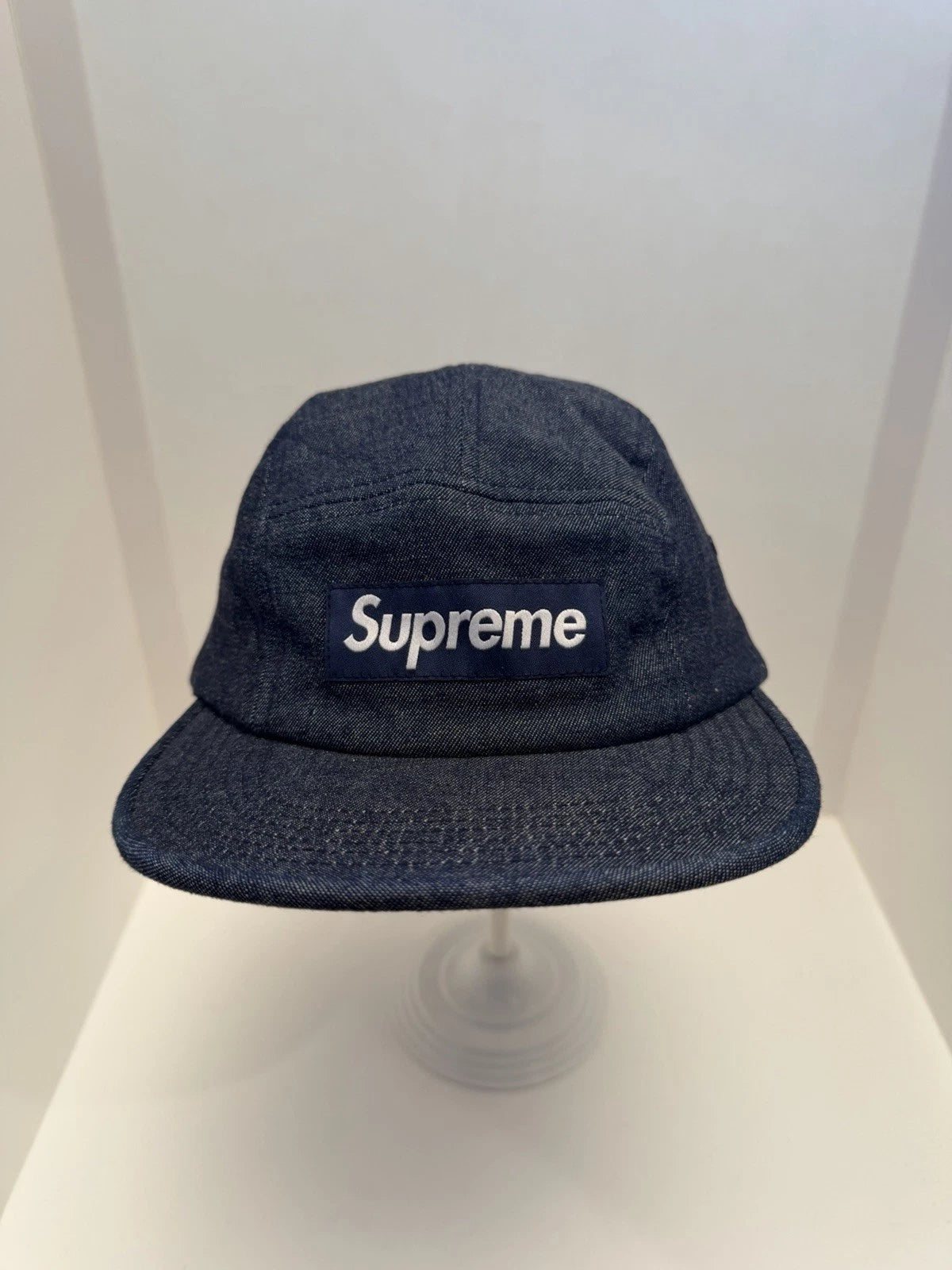 eBay 168578156992 photo 1: Supreme Denim Croc Strap Camp Cap In Indigo (FW 2014) One Size