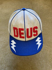 eBay 168441718904 photo 2: Deus Ex Machina Restwell Wool Cap In Cream/Blue, One Size, BNWT
