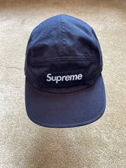 eBay 168433053590 photo 2: Supreme Washed Chino Twill Camp Cap In Black (SS 2024)