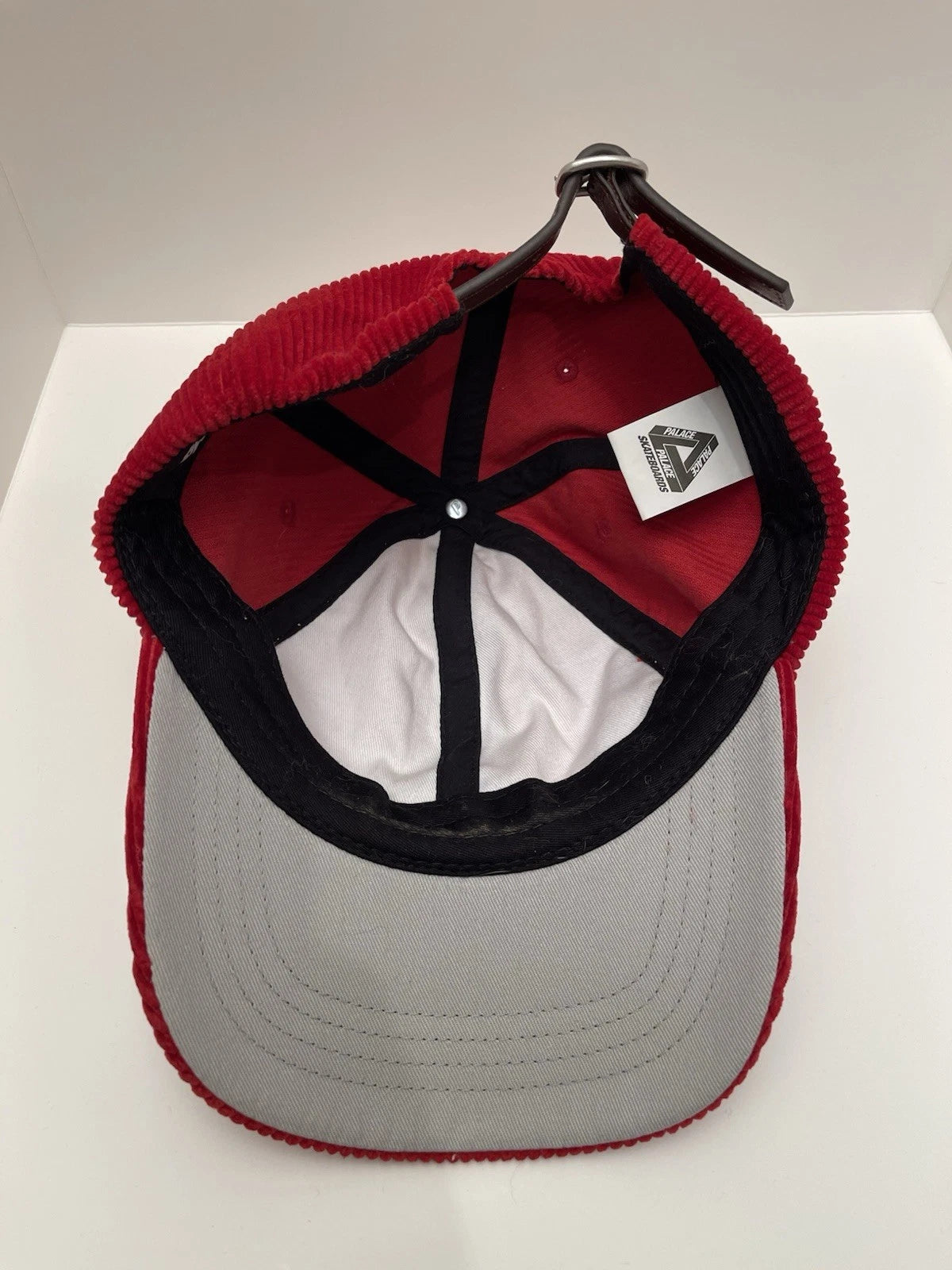 eBay 168449713228 photo 8: Palace Cord Tri-Ferg Patch 6-Panel Cap In Red (FW 2023) One Size