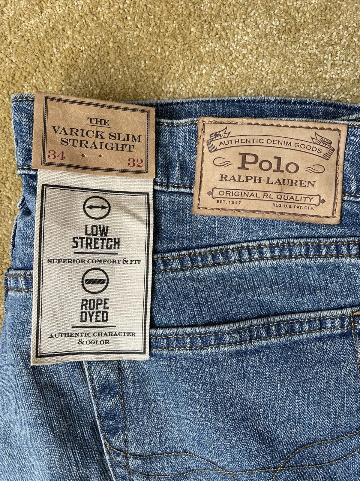 eBay 168542449577 photo 2: Men’s Polo Ralph Lauren Varick Slim Straight Jeans Size W34/L32, BNWT