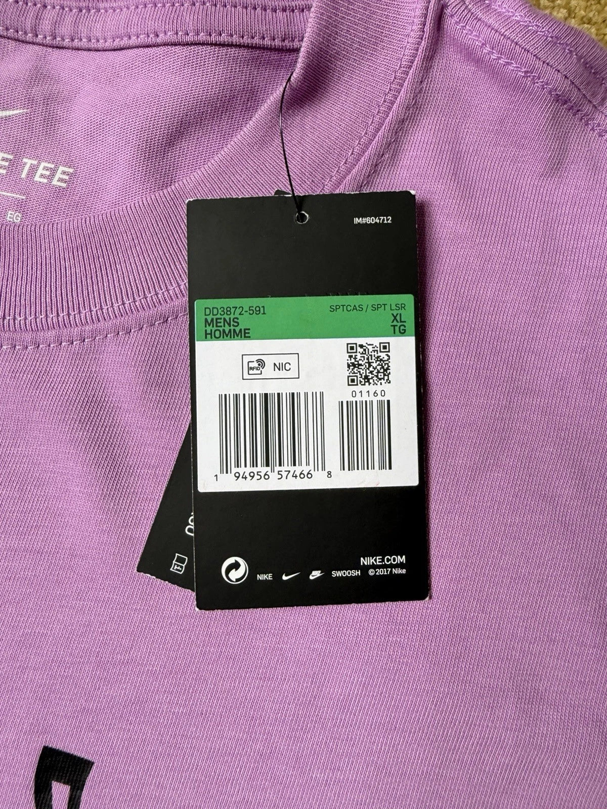 eBay 168549915687 photo 5: Retro Nike TN Tuned Air Graphic T-shirt In Purple Size XL, BNWT