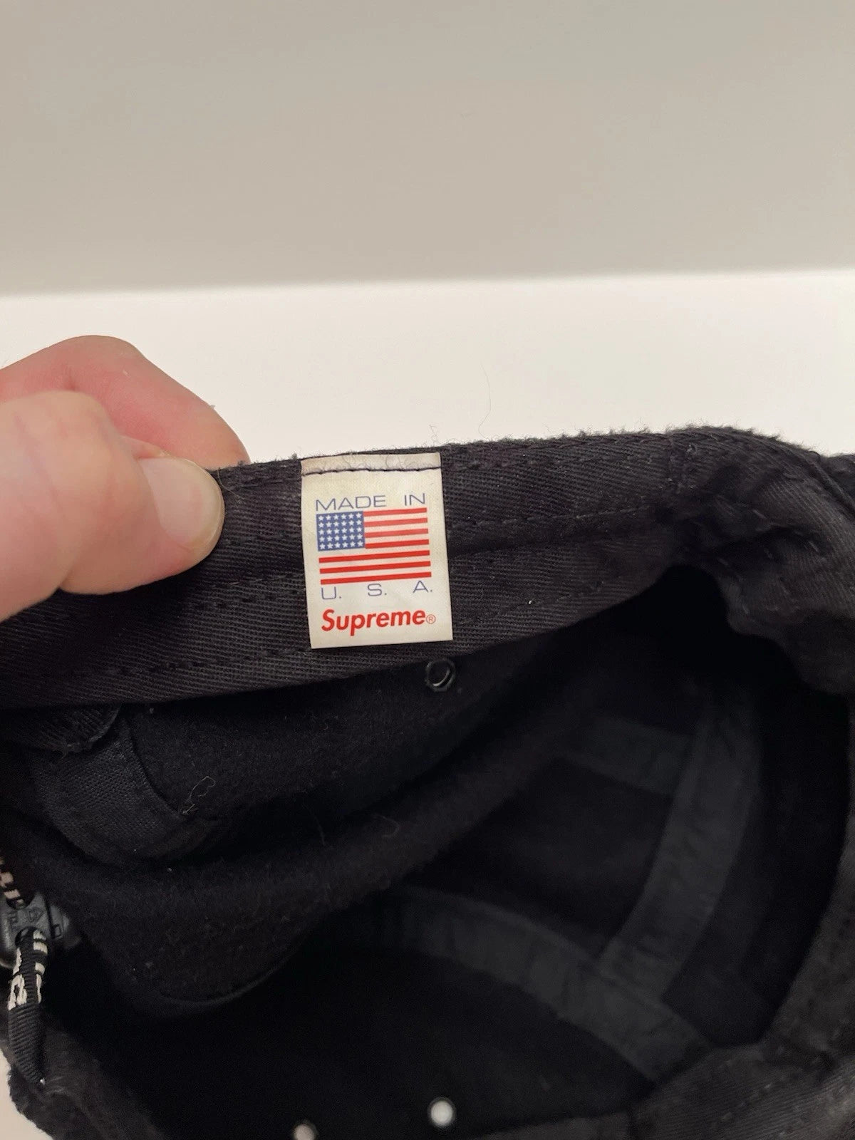 eBay 168449721163 photo 9: Supreme Fleece Pull Cord Camp Cap In Black (FW 2018) One Size