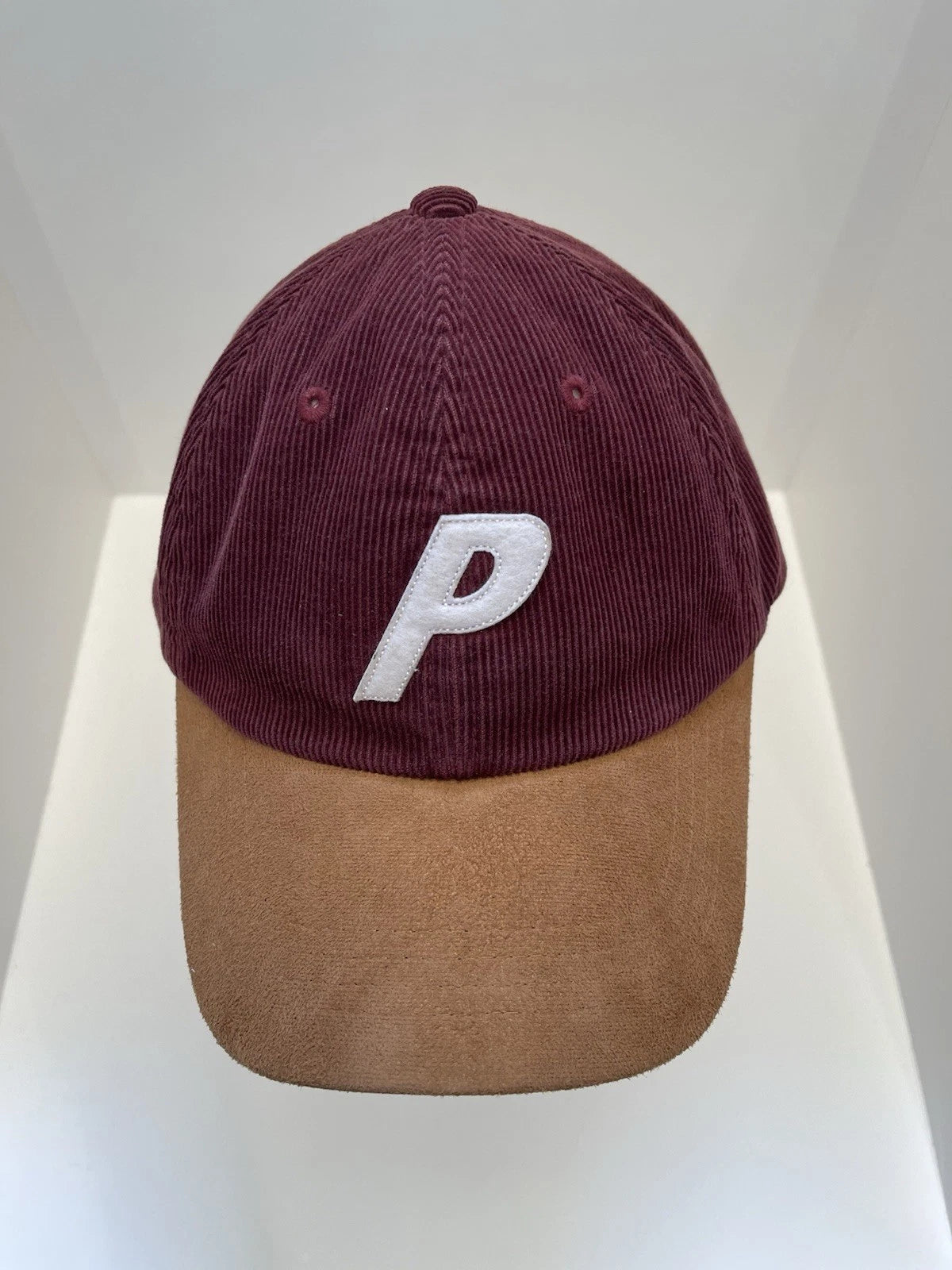 eBay 168525639905 photo 2: Palace P 6-Panel Cord/Suede Cap In Burgundy (FW 2017) One Size