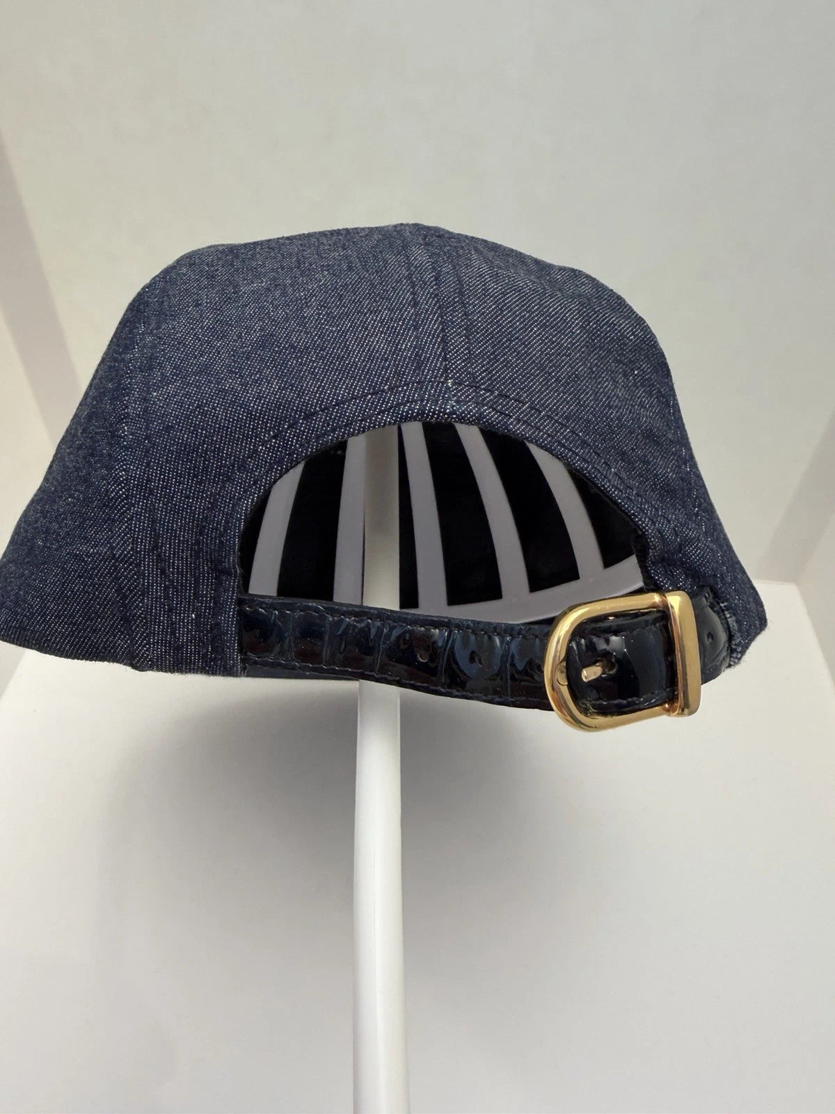 eBay 168578156992 photo 4: Supreme Denim Croc Strap Camp Cap In Indigo (FW 2014) One Size